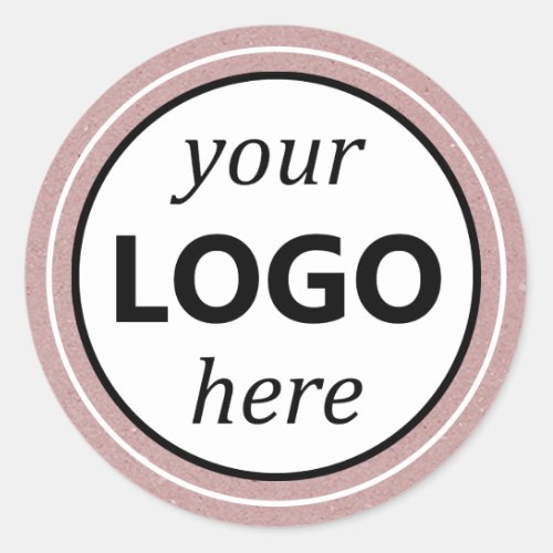 Kraft Paper Lilac Your Circle Logo Image Sticker