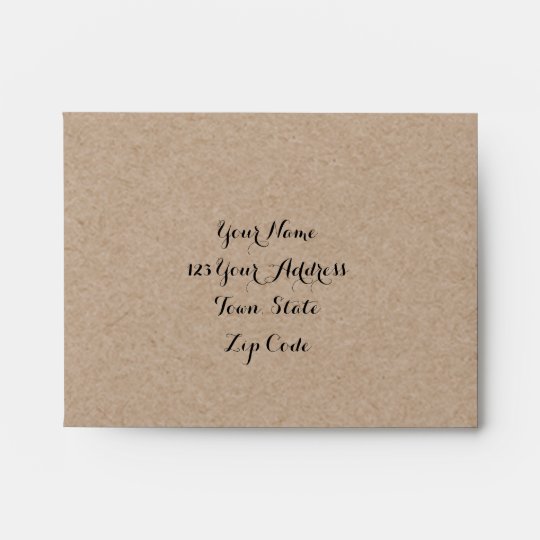 Kraft Paper Look Rustic Wedding Rsvp Envelopes Zazzle Kraft Paper Look Rustic Wedding Rsvp Envelopes