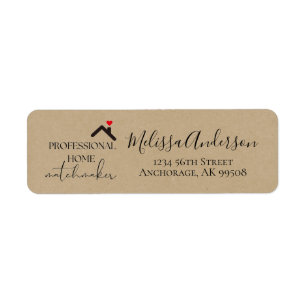 Kraft Paper Marketing Real Estate Address Label