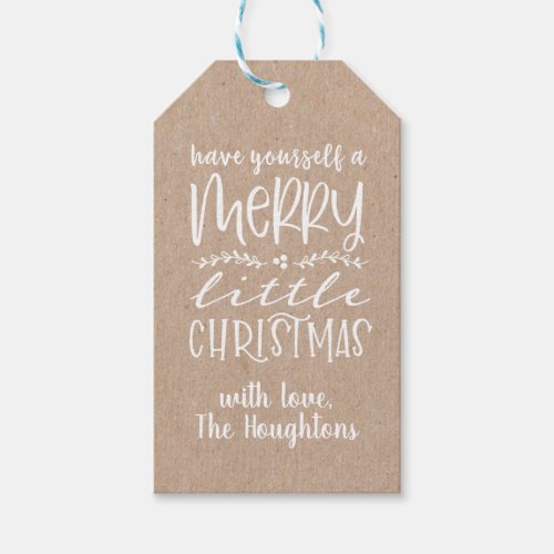 Kraft Paper Merry Christmas Gift Tags