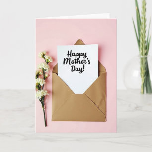 Kraft Paper Mothers Day Card
