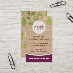 Kraft Paper Nature Business Card