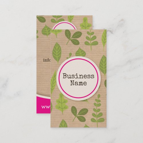 Kraft Paper Nature Business Card