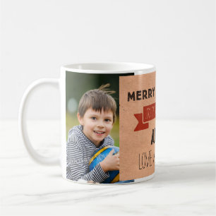 Kraft Paper Photo Best Aunt Christmas Mug