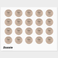 Kraft Paper Background Candle Labels