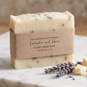 Kraft Paper Style Minimalist Soap Belly Band