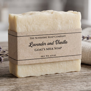 Kraft Paper Style Soap Belly Band