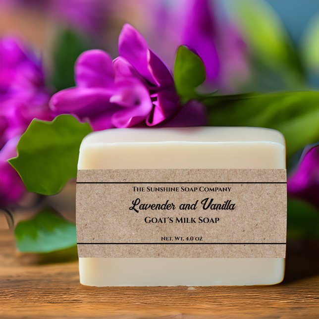 Kraft Paper Style Soap Belly Band (Creator Uploaded)