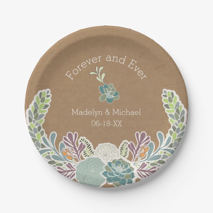 bridal paper plates