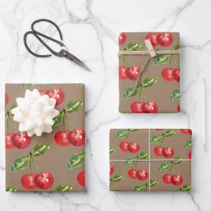 Kraft Paper Summer Red Cherries