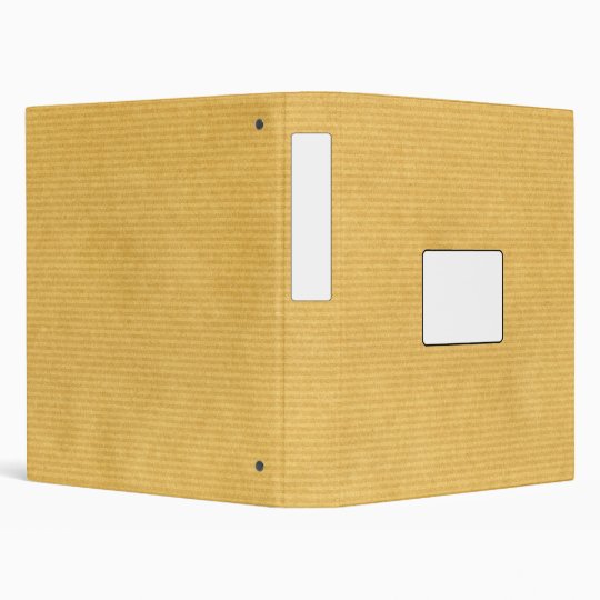 Kraft Paper Texture 3 Ring Binder