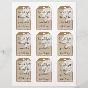 Kraft Paper Wedding : Sparkler Favor Tags by luckygirl12776 at Zazzle