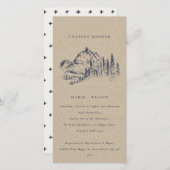 Kraft Pine Mountain Sketch Couples Shower Invite (Front/Back)
