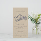Kraft Pine Mountain Sketch Couples Shower Invite (Standing Front)