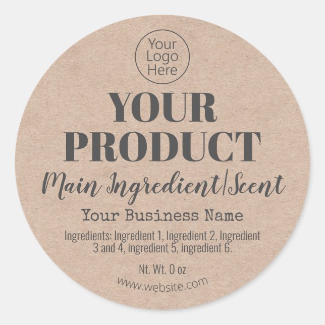 Kraft Product Labels (Front)