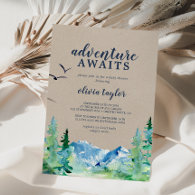 Kraft Rocky Mountain Adventure Awaits Baby Shower Invitation