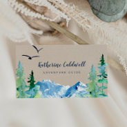 Kraft Rocky Mountain Adventure Guide Business Card at Zazzle