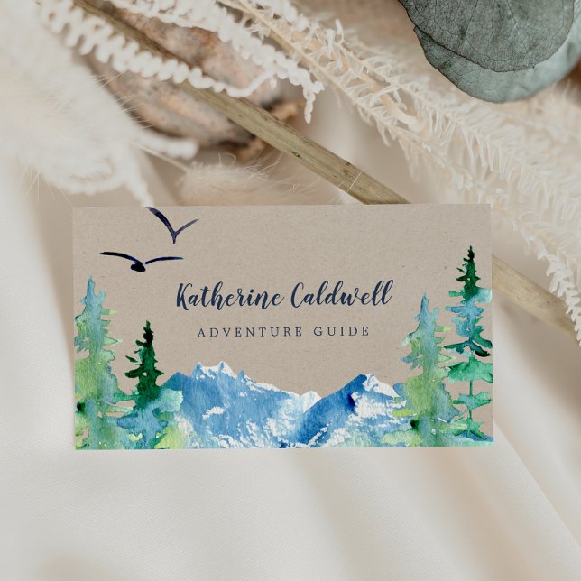Kraft Rocky Mountain Adventure Guide Business Card (Creator Uploaded)