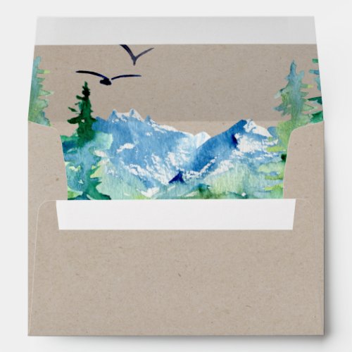 Kraft Rocky Mountain Destination Wedding Envelope
