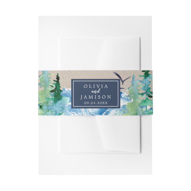 Kraft Rocky Mountain Wedding Belly Band (Front Example)