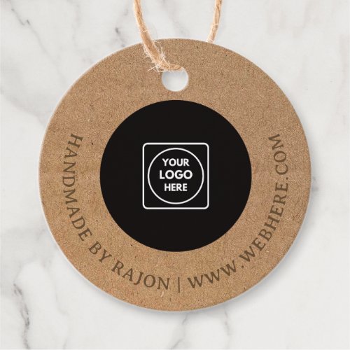 Kraft Round Custom Hang Tag With String Label