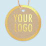 Kraft Round Gold Foil Logo Hang Tags or Price Tags