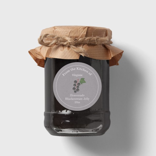 Kraft & Rustic Blackcurrant Jelly Label Sticker (Kraft & Rustic Blackcurrant Jelly Label Sticker)