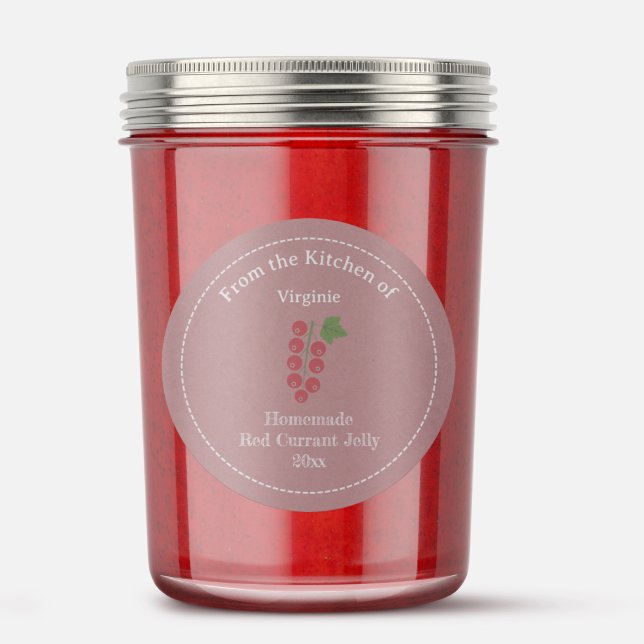 Kraft & Rustic Red Currant Jelly Label Sticker (Kraft & Rustic Red Currant Jelly Label Sticker)