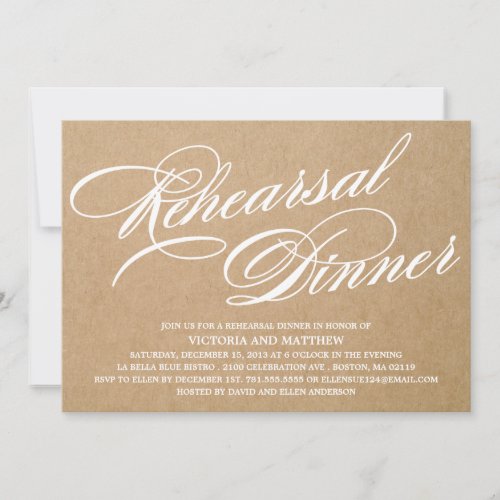 KRAFT SCRIPT 2 | REHEARSAL DINNER INVITE