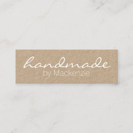 Kraft Simple Handmade Craft Mini Business Card