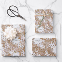 Kraft Snowflakes Personalized Three Names Winter