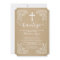 Kraft Spanish Baptism Christening Cross Invitation