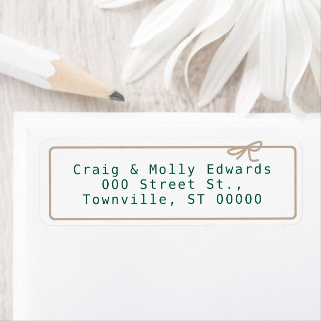 Kraft String Return Address Label (Insitu)
