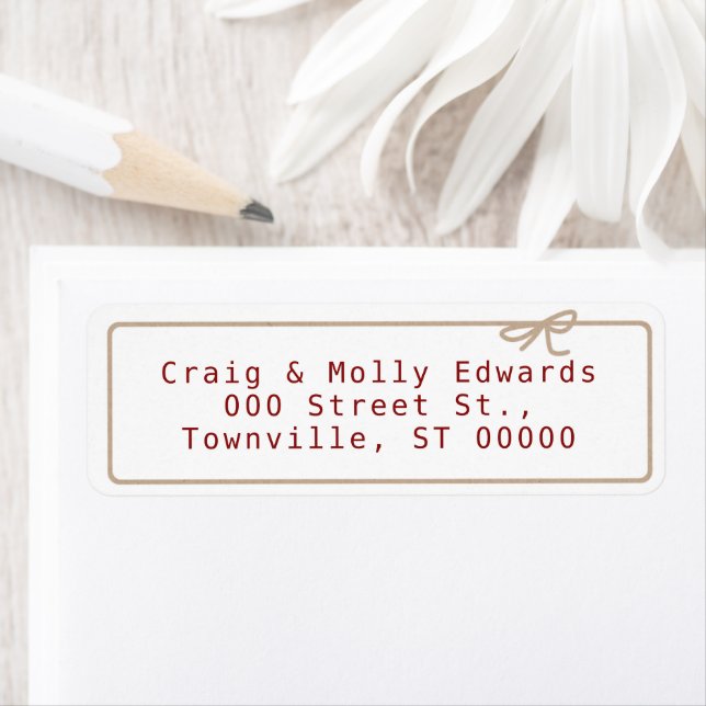 Kraft String Return Address Label (Insitu)