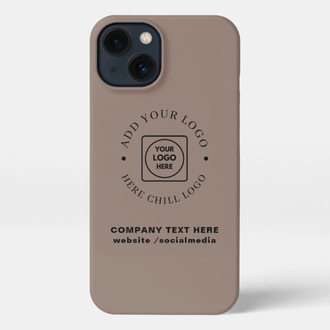 Kraft Style Custom Business Logo iphone case (Back)