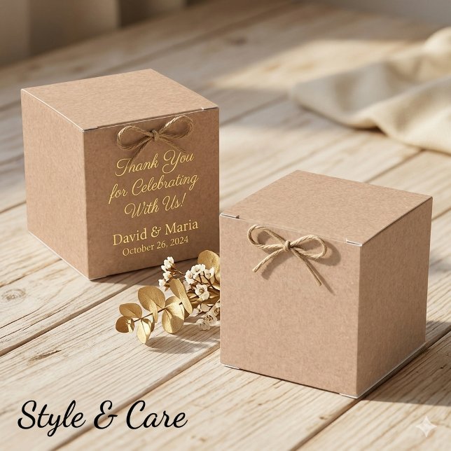 Kraft Style Pattern Classic Favor Boxes (Kraft Style Pattern Classic Favor Boxes)