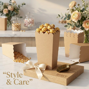 Kraft Style Popcorn Favor Boxes for Any Event
