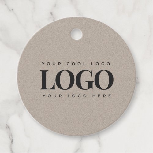 Kraft Style Rectangle Logo Simple Minimal Business Favor Tags