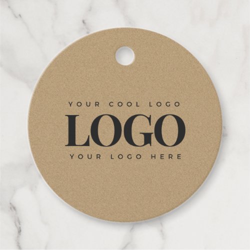 Kraft Style Rectangle Logo Simple Minimal Business Favor Tags