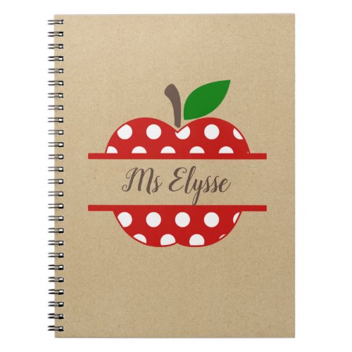 Kraft Teacher Notebooks _ Apple Split