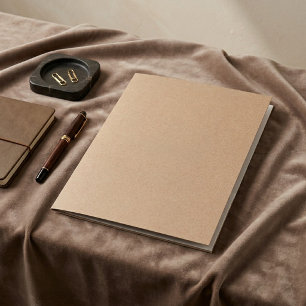 Kraft Texture Style Pocket Folder for Documents