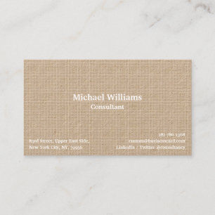 Kraft Trendy Checkered Pattern Modern Geometric Business Card