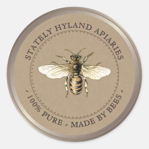 Kraft Vintage Honey Jar Label