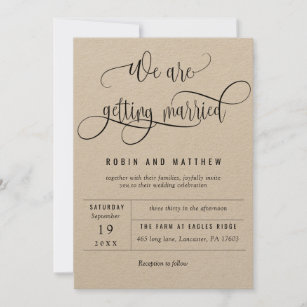 Sustainable Greetings 50 Sheets Brown Kraft Paper For Wedding, Party  Invitations, Announcements, Drawing, Diy Projects, Letter Size, 176gsm, 8.5  X 11 : Target
