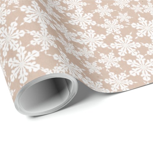 Kraft Winter White Christmas Elegant  Wrapping Pap Wrapping Paper