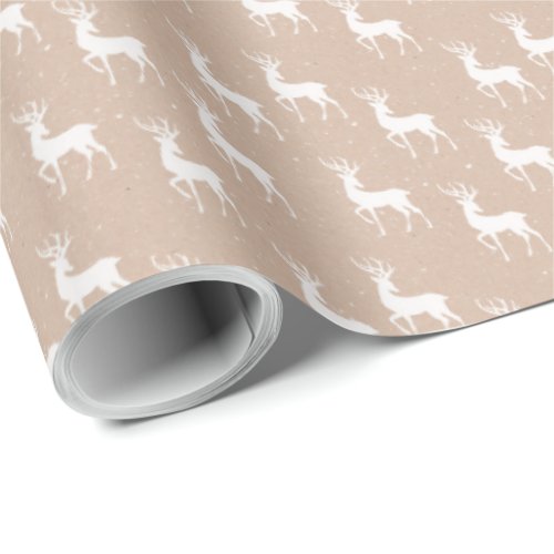 Kraft Winter White Christmas Elegant  Wrapping Pap Wrapping Paper