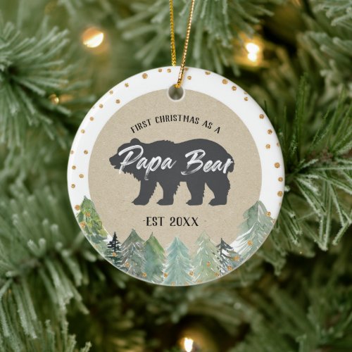 Kraft Wood Christmas as a Papa Bear Ornament