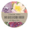 KRAFT YELLOW BLUSH BURGUNDY FLORAL THANK YOU
