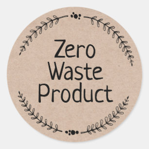 Kraft Zero Waste Product Classic Round Sticker