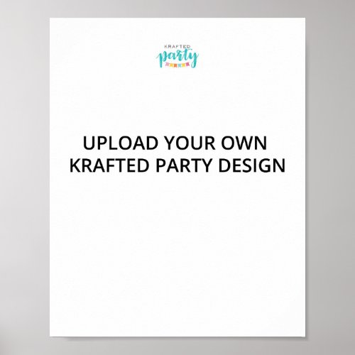 Krafted Party DIY 8x10 Sign 